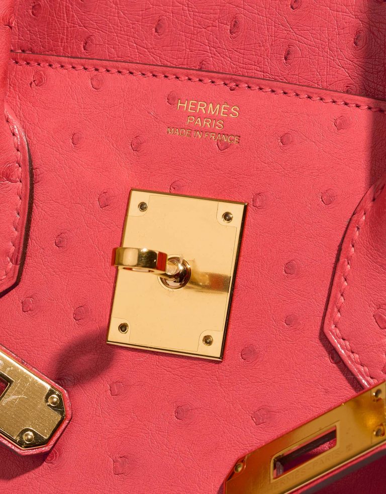Hermès Birkin 30 Bougainvillier Logo  | Sell your designer bag on Saclab.com