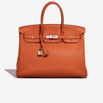 Hermès Birkin 35 OrangeH Front  | Sell your designer bag on Saclab.com