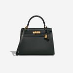 Hermès Kelly 28 VertRousseau Front  | Sell your designer bag on Saclab.com