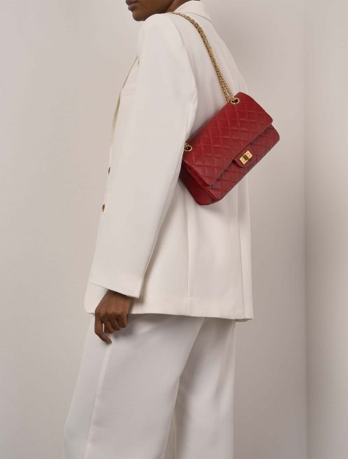 Chanel 255Reissue 225 Red Sizes Worn | Sell your designer bag on Saclab.com