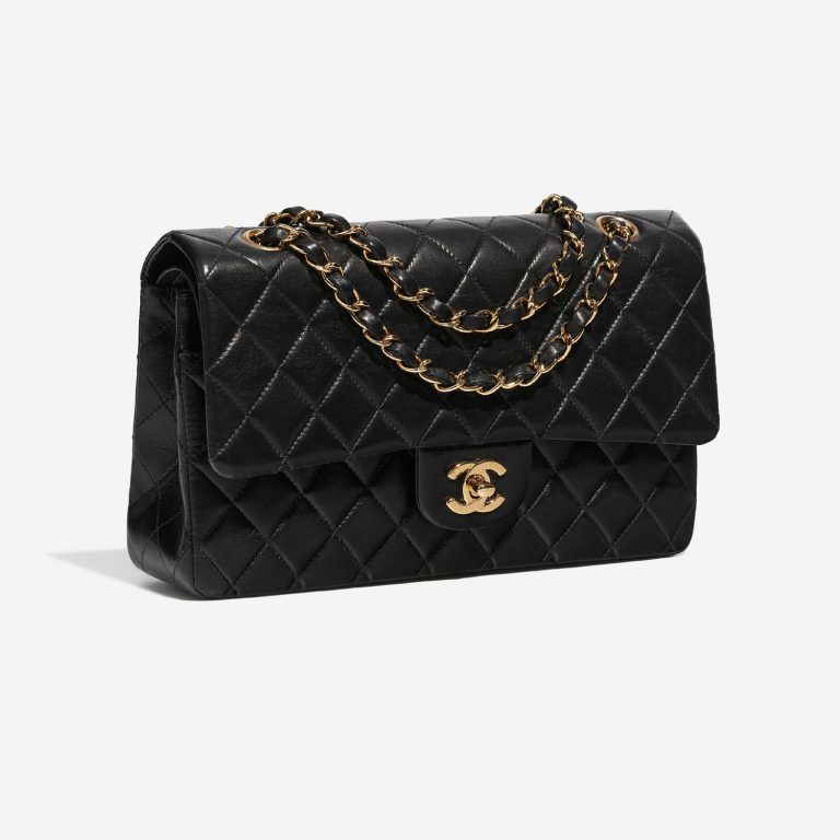 Chanel Timeless Medium Black Side Front  | Sell your designer bag on Saclab.com