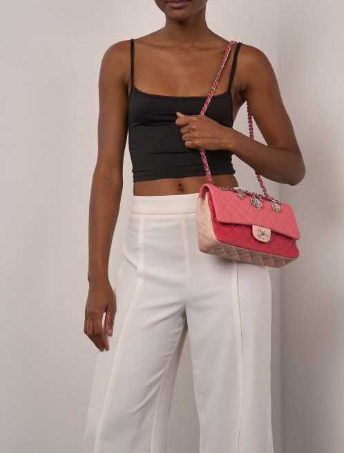 Chanel Timeless Medium Pink Sizes Worn | Sell your designer bag on Saclab.com