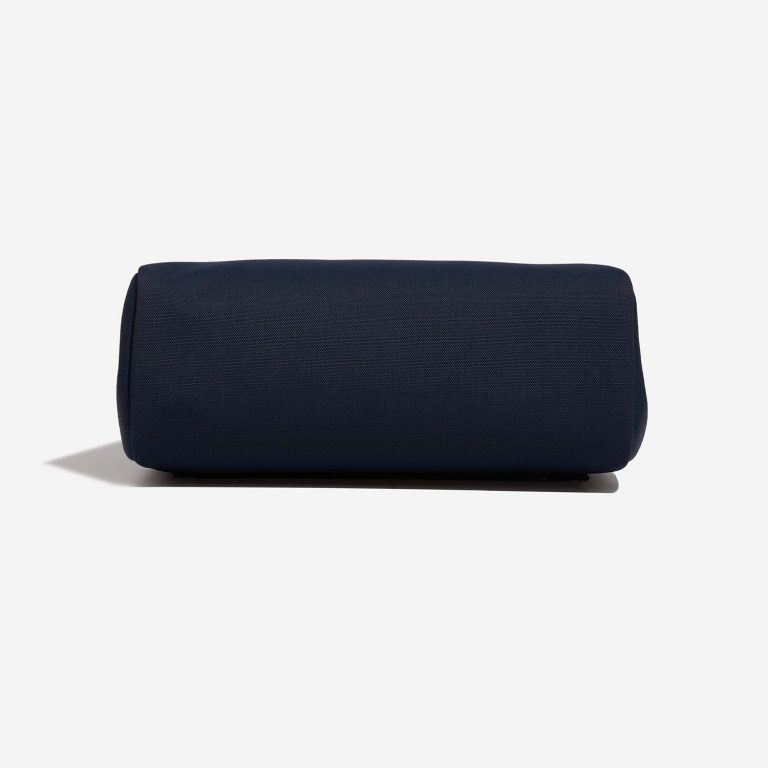 Pre-owned Hermès bag Herbag 39 Toile / Vache Hunter Black / Bleu Marine Black, Blue | Sell your designer bag on Saclab.com