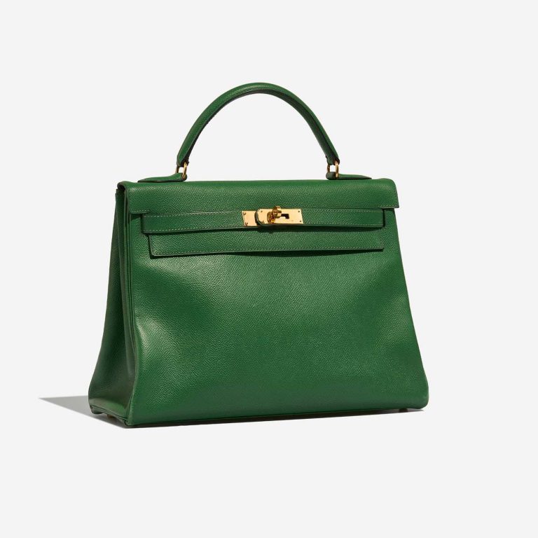 Hermès Kelly 32 VertBengale Side Front  | Sell your designer bag on Saclab.com