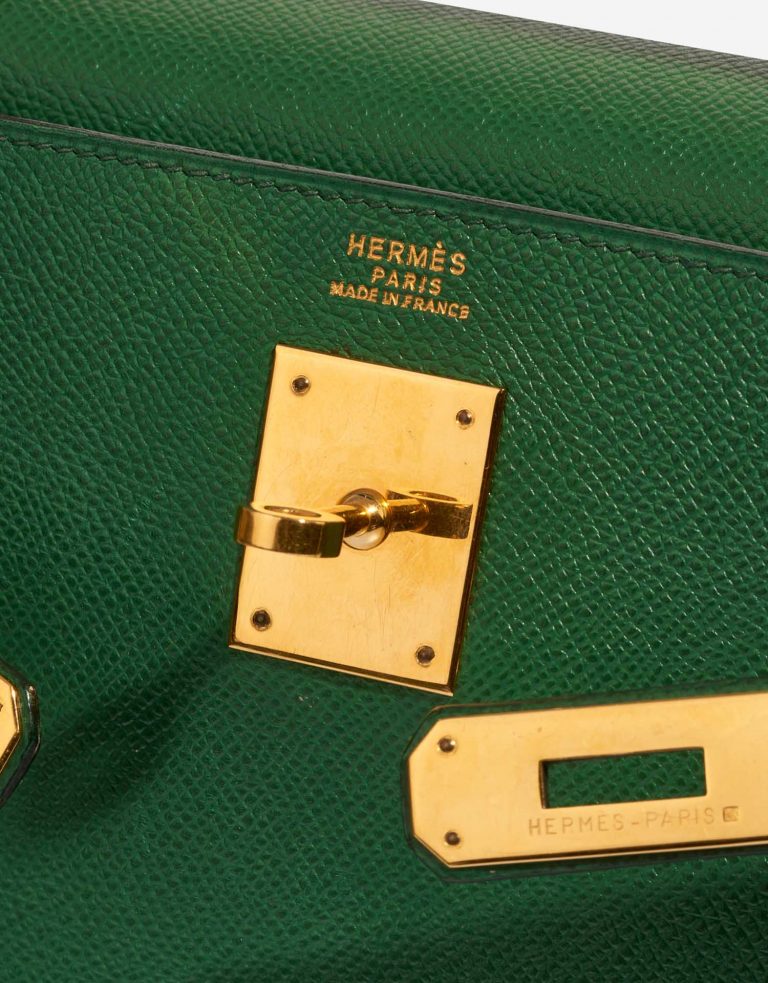 Hermès Kelly 32 VertBengale Logo  | Sell your designer bag on Saclab.com