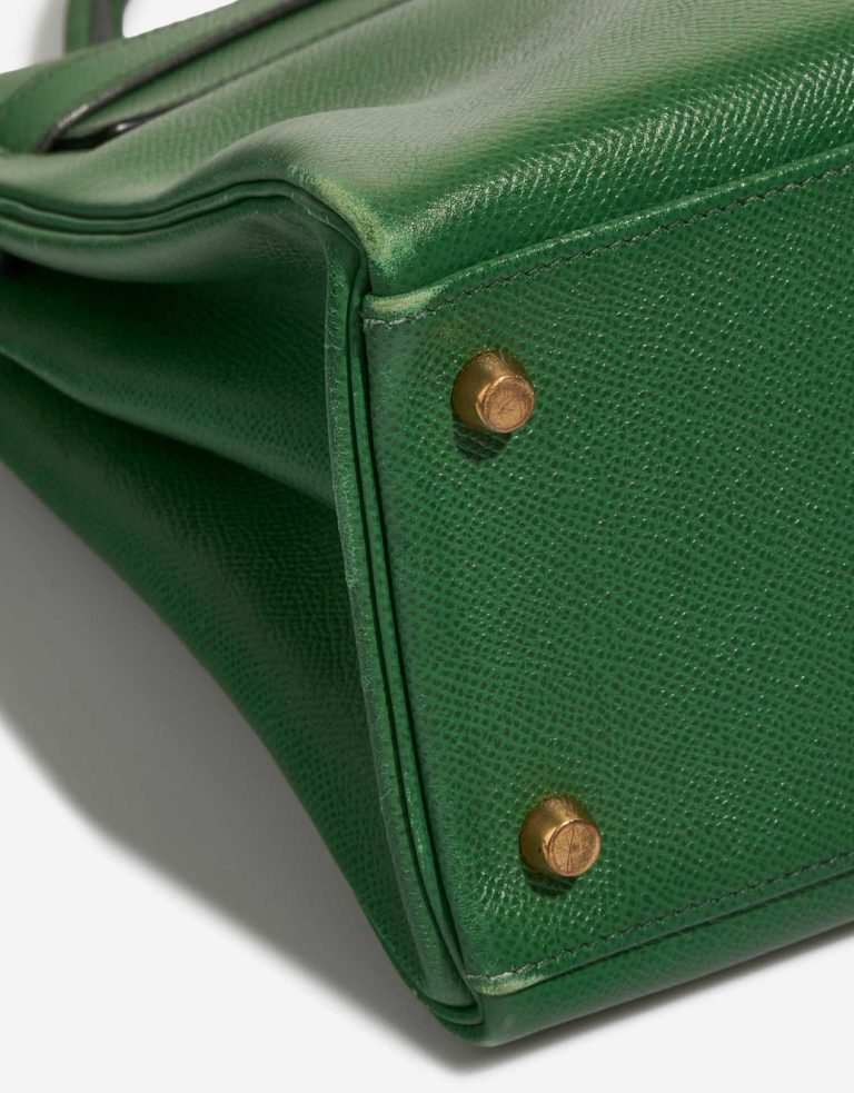 Hermès Kelly 32 VertBengale signs of wear | Sell your designer bag on Saclab.com