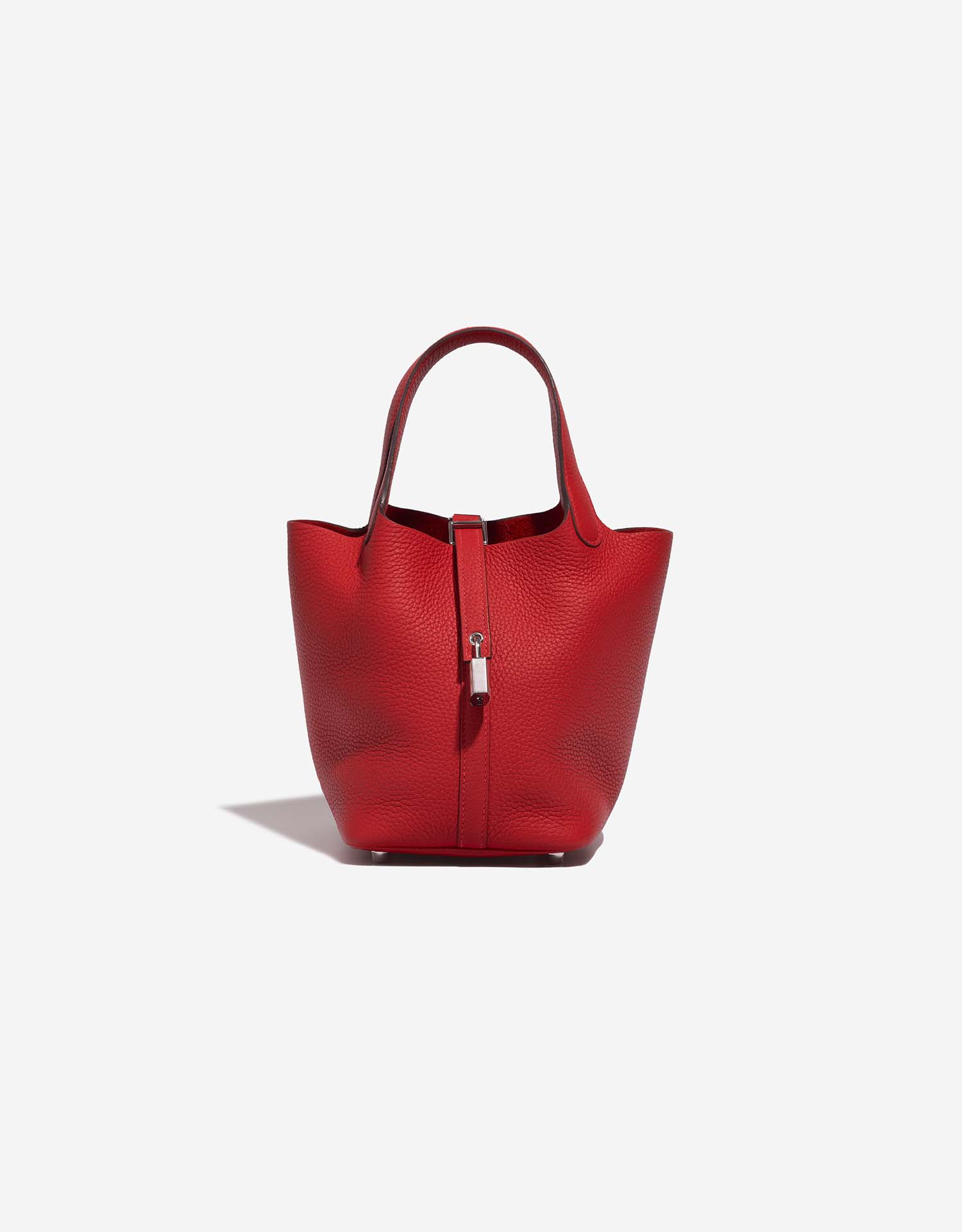 Hermès Picotin 18 Taurillon Clémence Rouge Casaque | SACLÀB