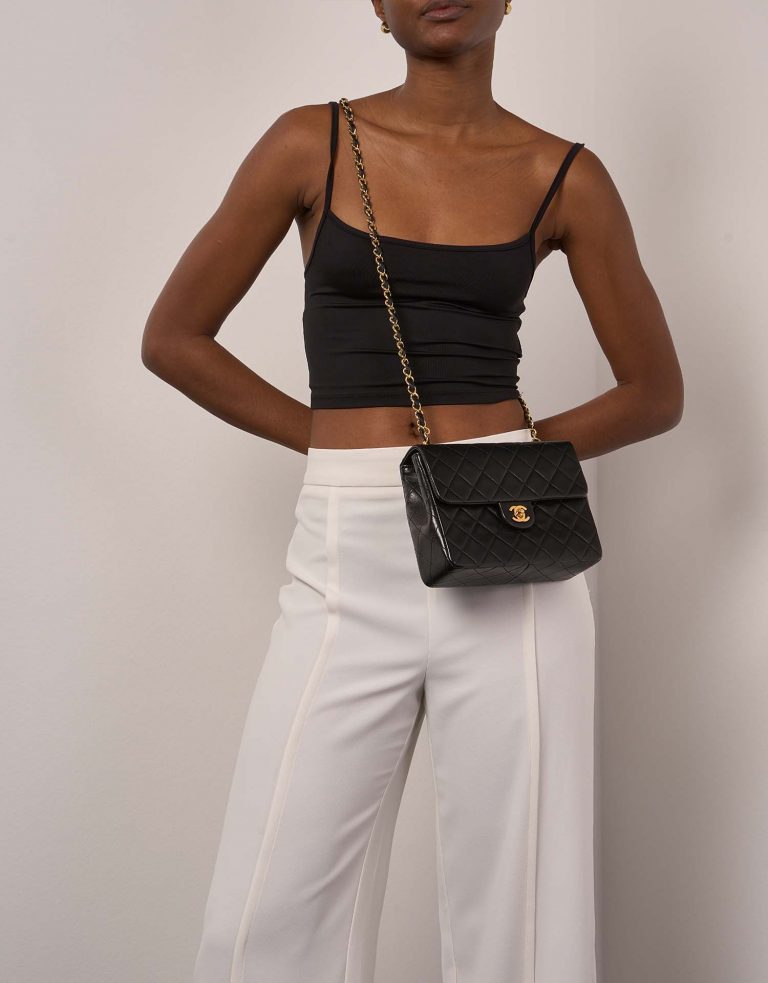 Chanel Timeless MiniSquare Black 0F | Sell your designer bag on Saclab.com