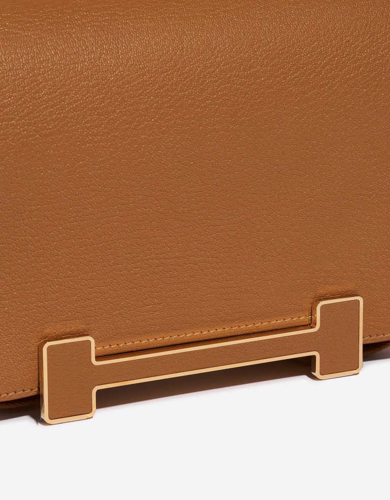 Hermès Geta one size Caramel Closing System  | Sell your designer bag on Saclab.com