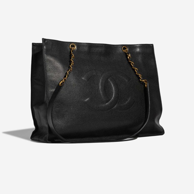 Chanel Shopper Large Black Side Front  | Sell your designer bag on Saclab.com