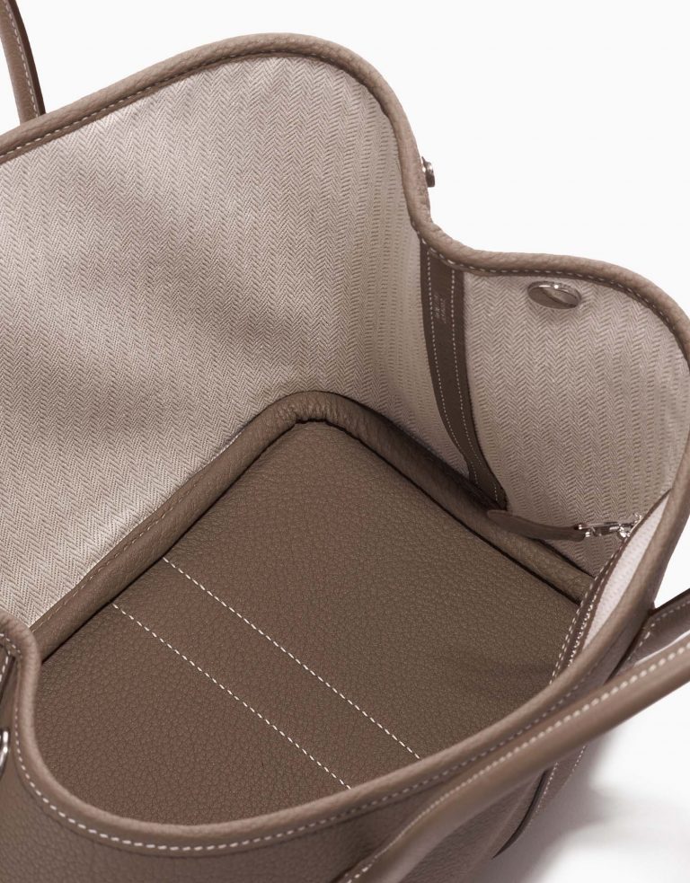 Hermès Garden Party 30 Etoupe Inside  | Sell your designer bag on Saclab.com