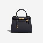 Hermès Kelly 28 BleuIndigo Front  | Sell your designer bag on Saclab.com