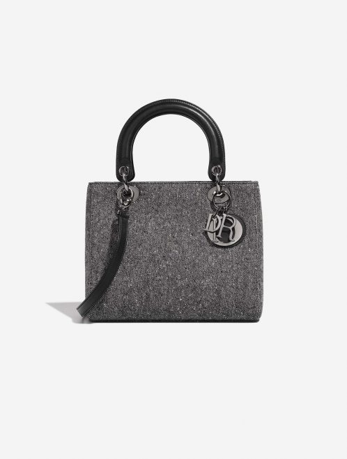 Dior Lady Medium Black-White Front  | Sell your designer bag on Saclab.com