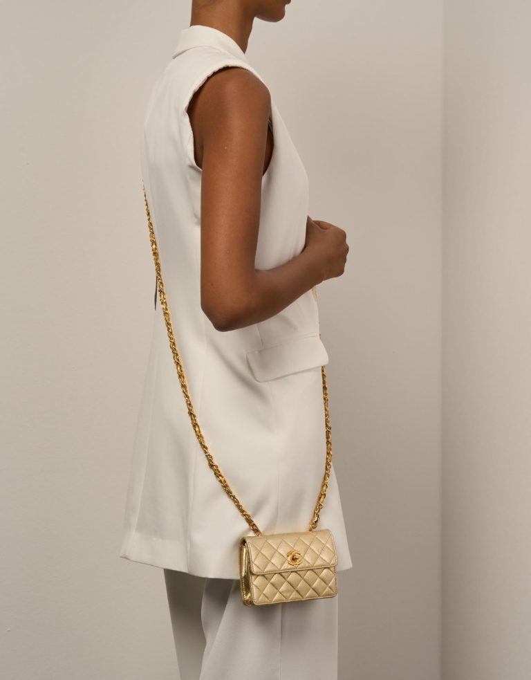Chanel Timeless ExtraMini Gold Front  | Sell your designer bag on Saclab.com