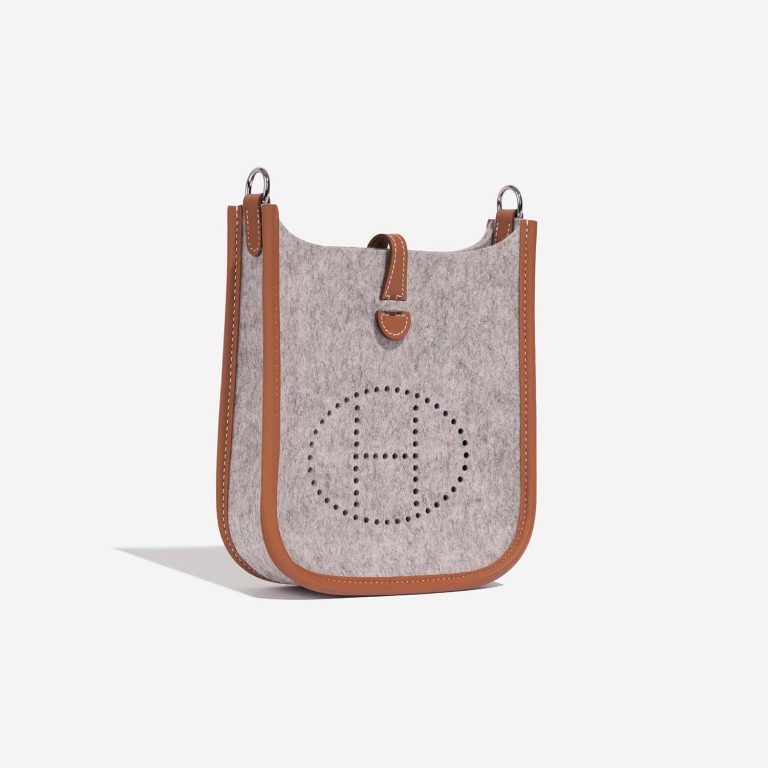 Hermès Evelyne 16 GrisClair-Gold Side Front  | Sell your designer bag on Saclab.com