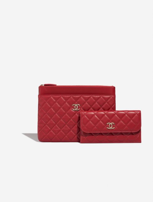 Chanel Timeless Clutch Lamb Red Front | Sell your designer bag