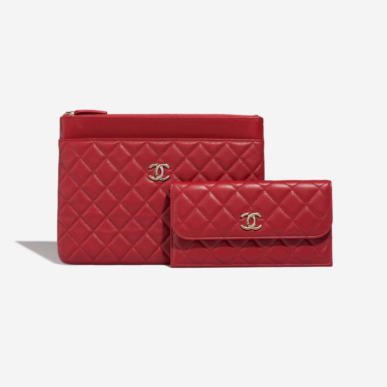 Chanel Timeless Clutch Lamb Red Front | Sell your designer bag