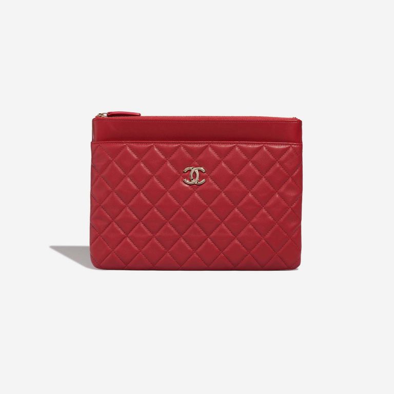 Chanel Timeless Clutch Lamb Red Front | Sell your designer bag