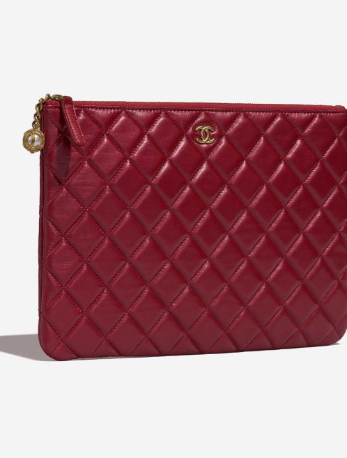 Chanel Timeless Clutch Red Side Front  | Sell your designer bag on Saclab.com