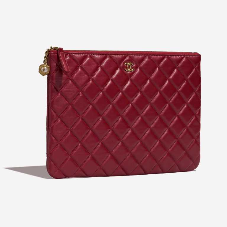 Chanel Timeless Clutch Red Side Front  | Sell your designer bag on Saclab.com