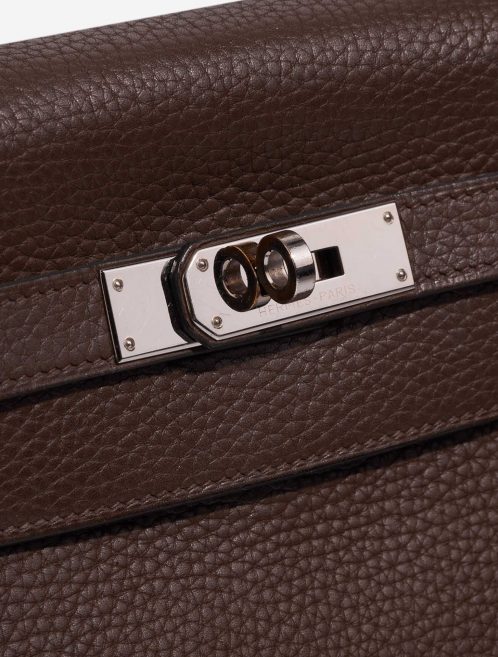 Hermès Kelly 32 Cacao Closing System  | Sell your designer bag on Saclab.com