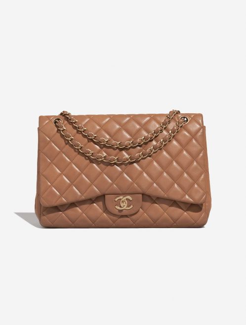 Chanel Timeless Maxi Brown Front  | Sell your designer bag on Saclab.com