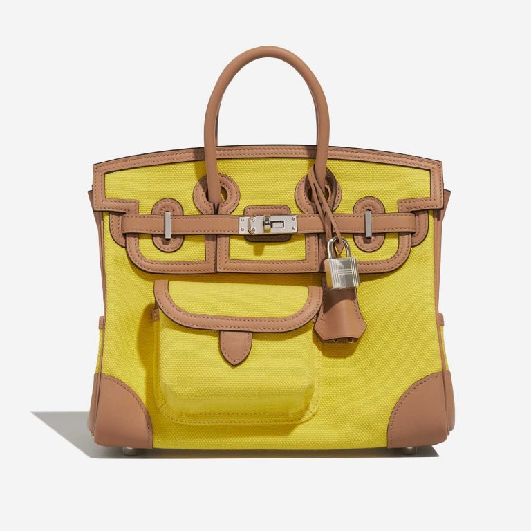 Hermès Birkin 25 JauneCitron-Chai Front  | Sell your designer bag on Saclab.com