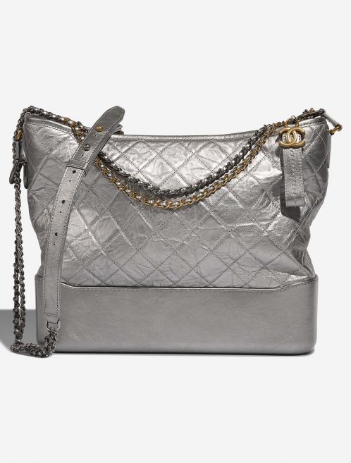 Chanel Gabrielle Large Silver Front  | Sell your designer bag on Saclab.com