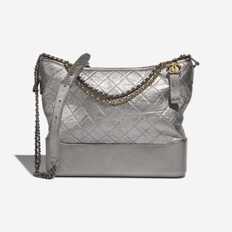 Chanel Gabrielle Large Silver Front  | Sell your designer bag on Saclab.com