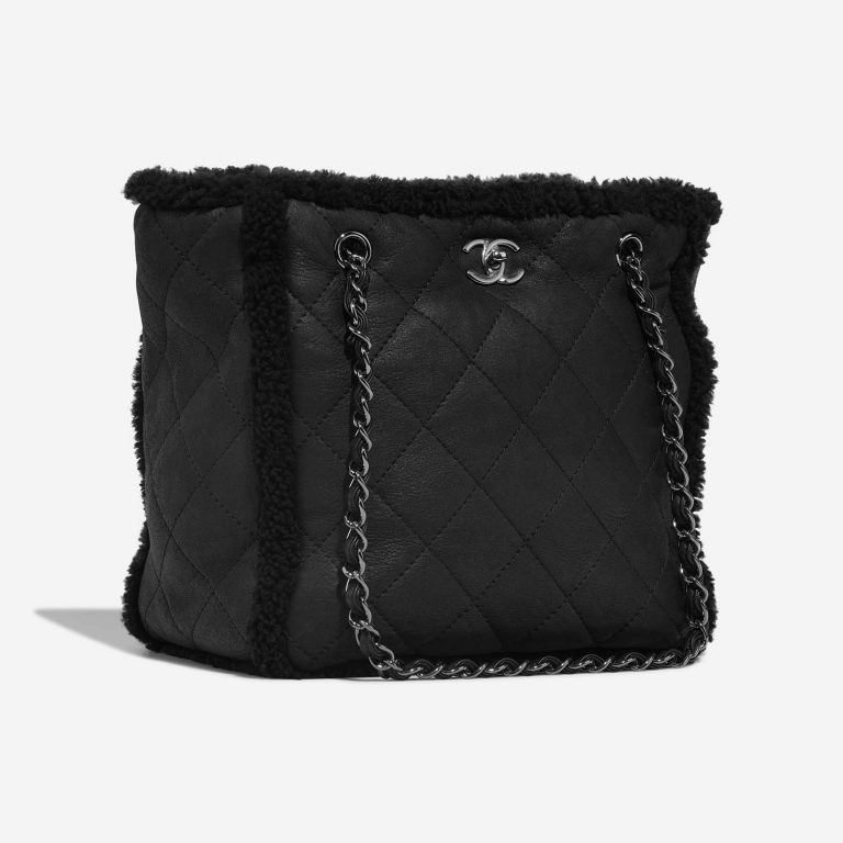 Chanel ShoppingTote Medium Black Side Front  | Sell your designer bag on Saclab.com