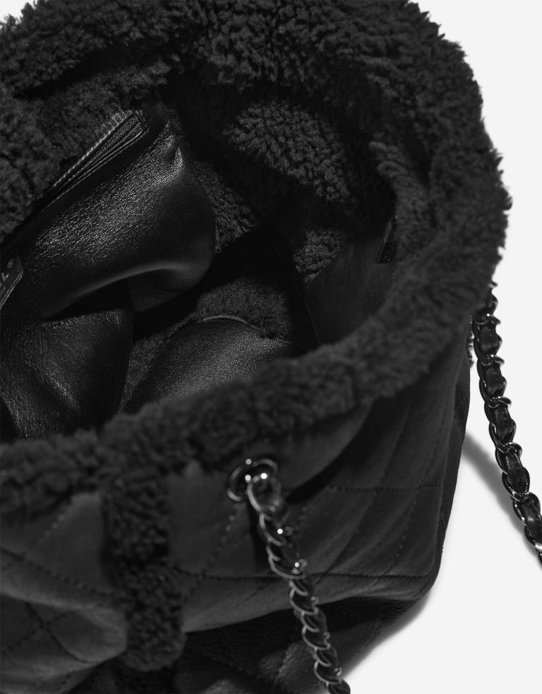Chanel ShoppingTote Medium Black Inside  | Sell your designer bag on Saclab.com