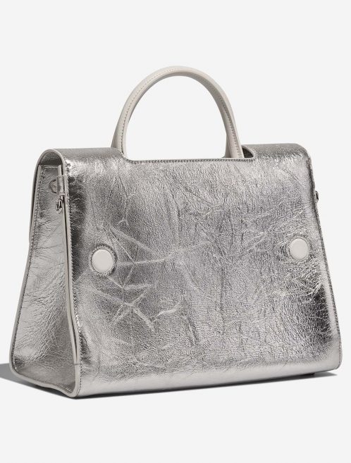 Dior Diorever Medium Silver-White Side Back | Sell your designer bag on Saclab.com
