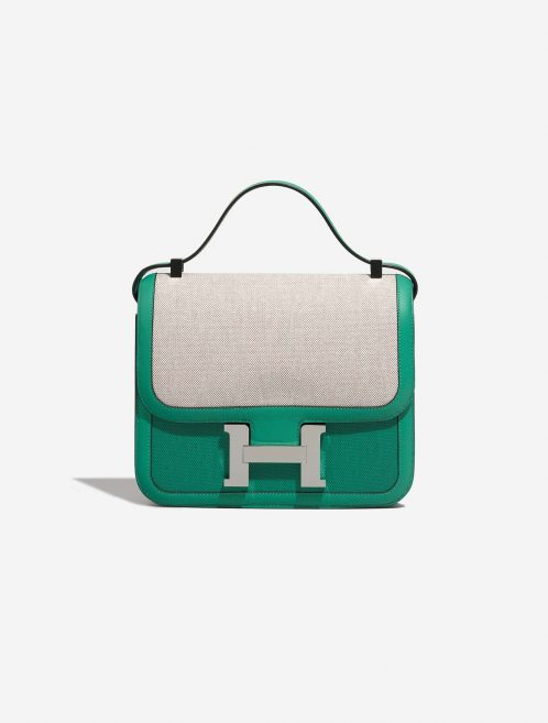 Hermès Constance 24 Swift / Toile Vert Jade Front | Sell your designer bag