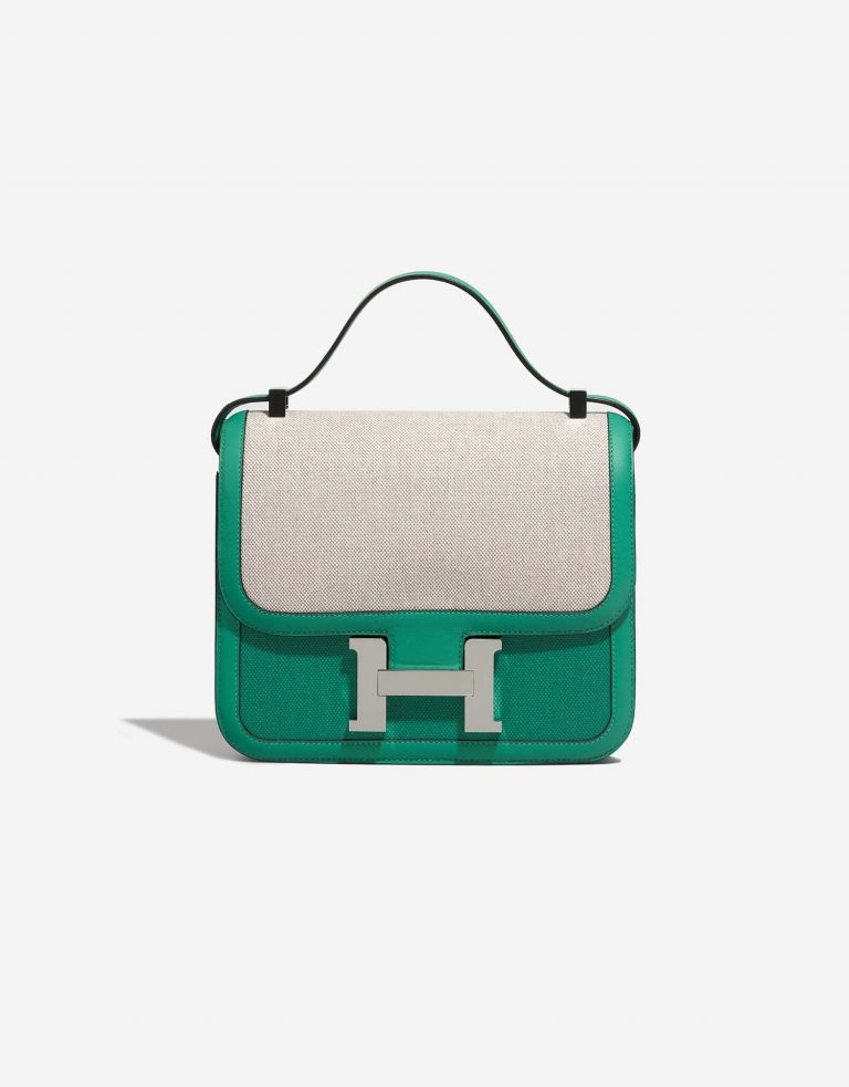 Hermès Constance 24 Swift / Toile Vert Jade Front | Sell your designer bag