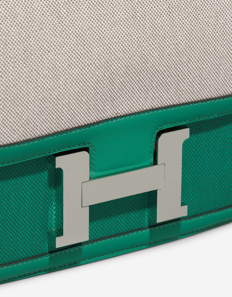 Hermès Constance 24 Swift / Toile Vert Jade Closing System | Sell your designer bag