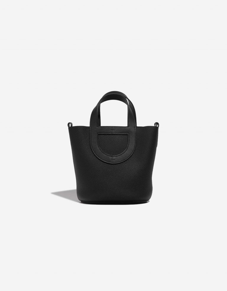 Hermès In-The-Loop 18 Taurillon Clémence / Swift Black Front | Sell your designer bag