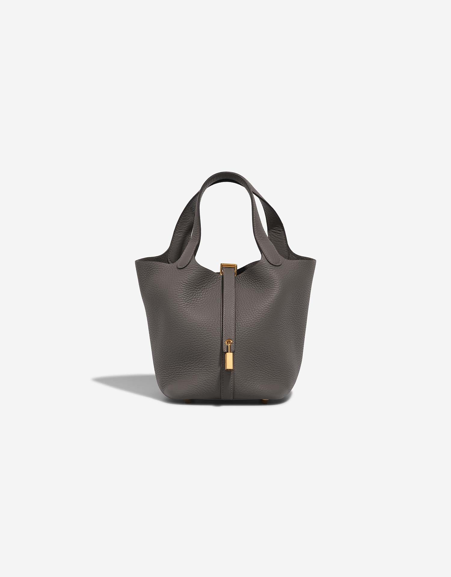 Hermès Picotin 18 Taurillon Clémence Gris Meyer | SACLÀB