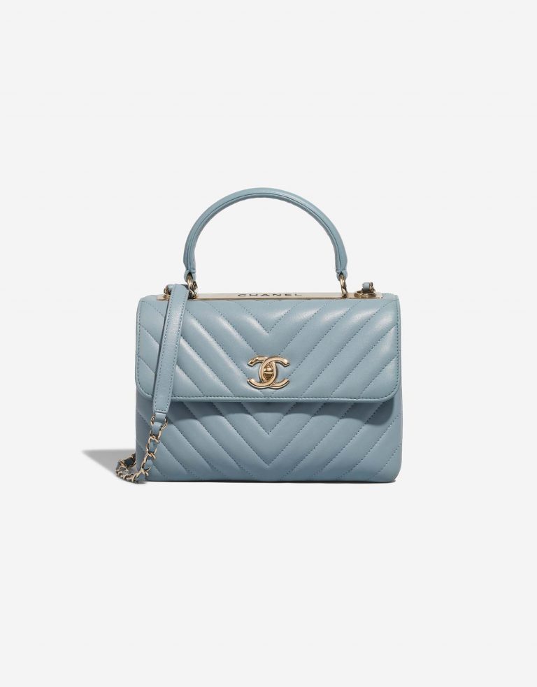 Chanel TrendyCC Medium Blue Front  | Sell your designer bag on Saclab.com