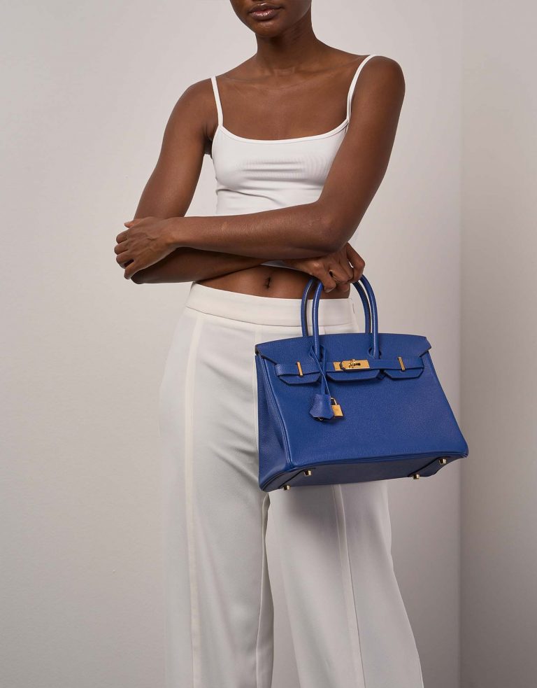 Hermès Birkin 30 BleuElectrique Front  | Sell your designer bag on Saclab.com