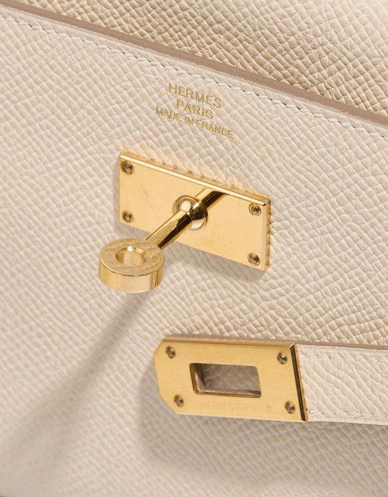 Hermès Kelly ToGo Craie Logo  | Sell your designer bag on Saclab.com