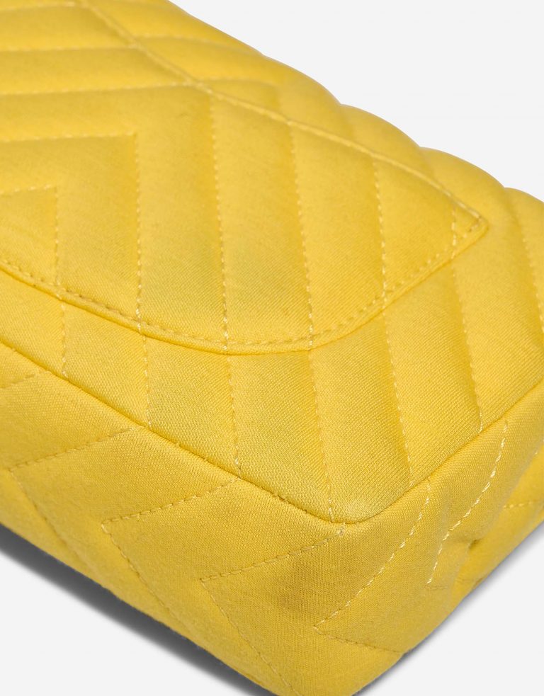 Chanel Timeless Medium Fabric Yellow Signs of wear | Sell your designer bag