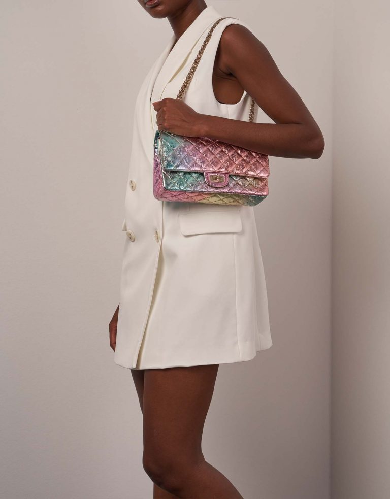 Chanel 255Reissue 224 Multicolour on Model | Sell your designer bag on Saclab.com