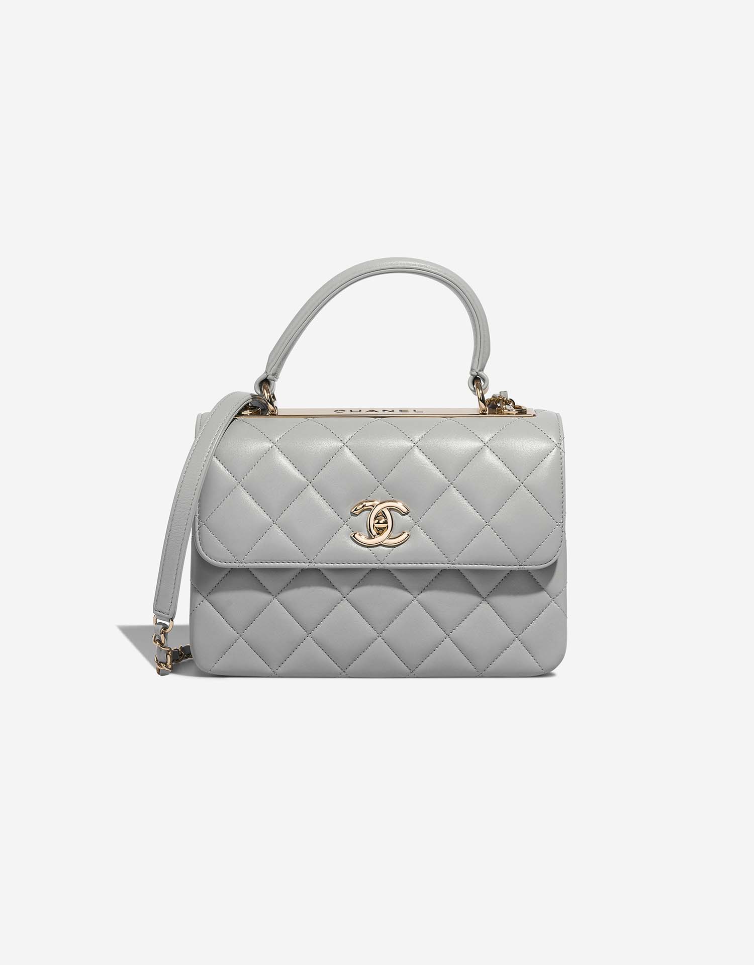 Chanel Trendy CC Medium Lamb Light Grey | SACLÀB