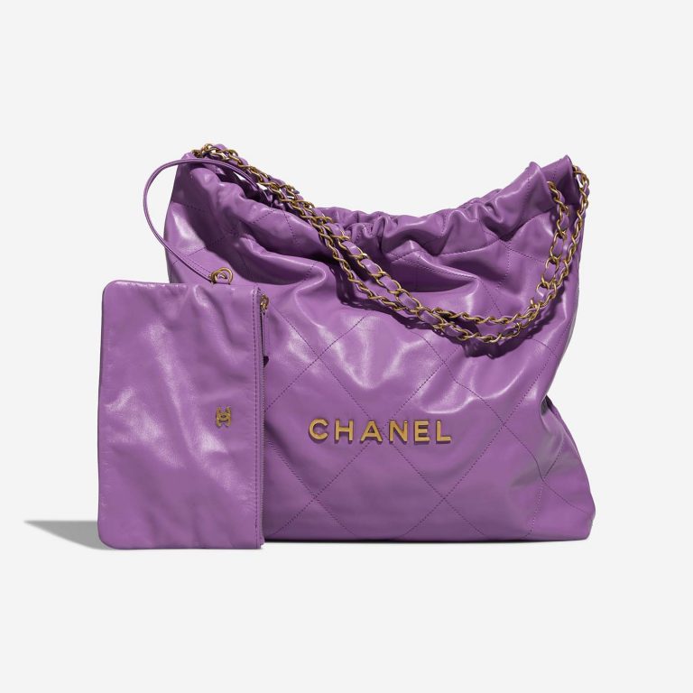 Chanel 22 Medium Liliac Front  S | Sell your designer bag on Saclab.com