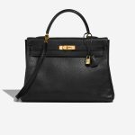 Hermès Kelly 35 Black Front  | Sell your designer bag on Saclab.com