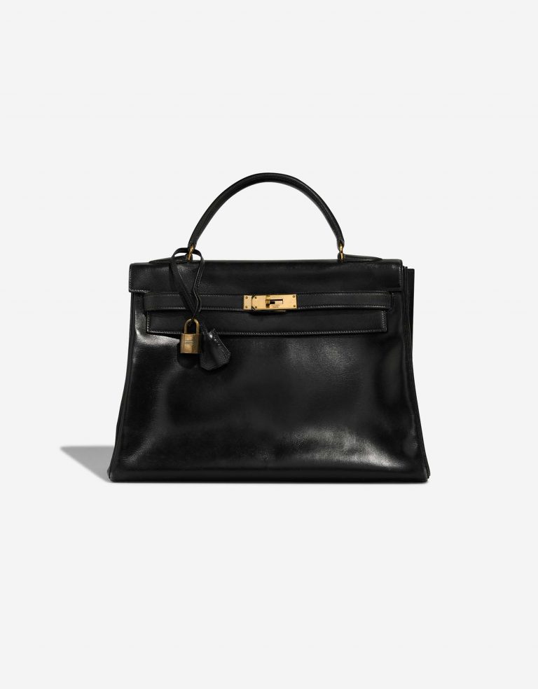 Hermès Kelly 32 Black Front  | Sell your designer bag on Saclab.com