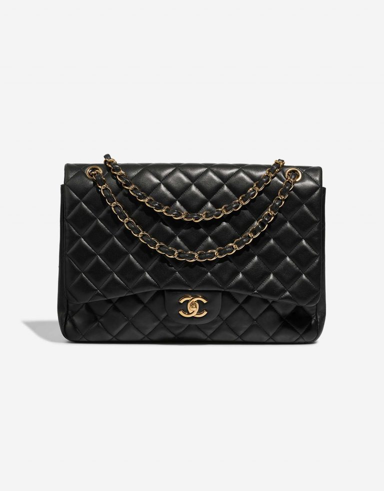 Chanel Timeless Maxi Black Front  | Sell your designer bag on Saclab.com