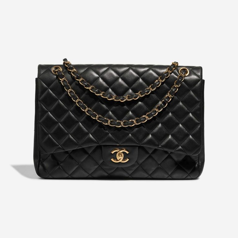 Chanel Timeless Maxi Black Front  S | Sell your designer bag on Saclab.com