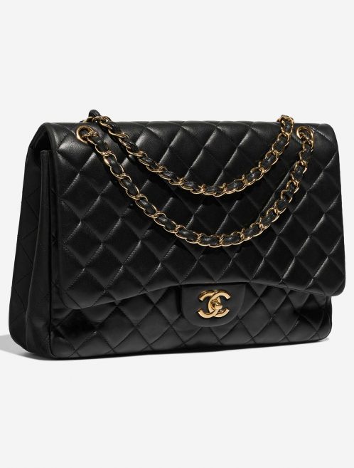 Chanel Timeless Maxi Black Side Front  | Sell your designer bag on Saclab.com