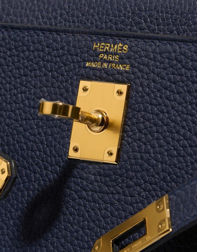 Hermès Kelly 25 BlueSaphir Logo  | Sell your designer bag on Saclab.com